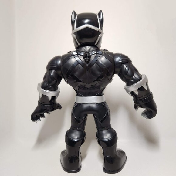 10" BLACK PANTHER Marvel Super Hero Mega Mighties 2018 action Figure Three point - Picture 11 of 14